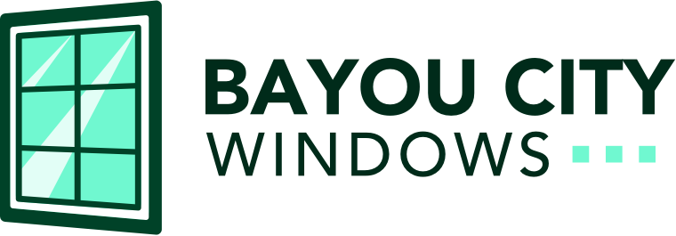 Bayou City Windows logo with window graphic